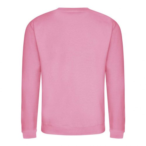 Just Hoods AWJH030 Awdis uniszex pamut környakú pulóver - Candyfloss Pink