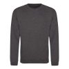 Just Hoods AWJH030 Awdis uniszex pamut környakú pulóver - Charcoal