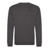 Just Hoods AWJH030 Awdis uniszex pamut környakú pulóver - Charcoal