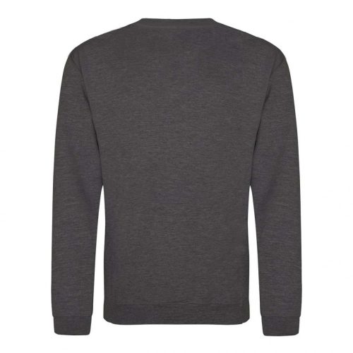 Just Hoods AWJH030 Awdis uniszex pamut környakú pulóver - Charcoal