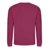 Just Hoods AWJH030 Awdis uniszex pamut környakú pulóver - Cranberry