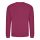 Just Hoods AWJH030 Awdis uniszex pamut környakú pulóver - Cranberry