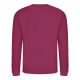 Just Hoods AWJH030 Awdis uniszex pamut környakú pulóver - Cranberry