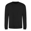 Just Hoods AWJH030 Awdis uniszex pamut környakú pulóver - Deep Black