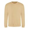 Just Hoods AWJH030 Awdis uniszex pamut környakú pulóver - Desert Sand