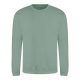 Just Hoods AWJH030 Awdis uniszex pamut környakú pulóver - Dusty Green
