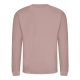 Just Hoods AWJH030 Awdis uniszex pamut környakú pulóver - Dusty Pink