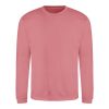 Just Hoods AWJH030 Awdis uniszex pamut környakú pulóver - Dusty Rose