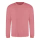 Just Hoods AWJH030 Awdis uniszex pamut környakú pulóver - Dusty Rose