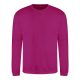 Just Hoods AWJH030 Awdis uniszex pamut környakú pulóver - Festival Fuchsia