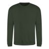 Just Hoods AWJH030 Awdis uniszex pamut környakú pulóver - Forest Green