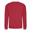Just Hoods AWJH030 Awdis uniszex pamut környakú pulóver - Fire Red