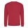 Just Hoods AWJH030 Awdis uniszex pamut környakú pulóver - Fire Red