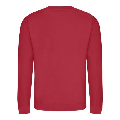 Just Hoods AWJH030 Awdis uniszex pamut környakú pulóver - Fire Red