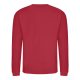 Just Hoods AWJH030 Awdis uniszex pamut környakú pulóver - Fire Red