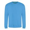 Just Hoods AWJH030 Awdis uniszex pamut környakú pulóver - Hawaiian Blue