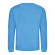 Just Hoods AWJH030 Awdis uniszex pamut környakú pulóver - Hawaiian Blue