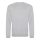 Just Hoods AWJH030 Awdis uniszex pamut környakú pulóver - Heather Grey