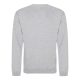 Just Hoods AWJH030 Awdis uniszex pamut környakú pulóver - Heather Grey