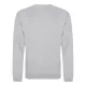 Just Hoods AWJH030 Awdis uniszex pamut környakú pulóver - Heather Grey