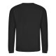 Just Hoods AWJH030 Awdis uniszex pamut környakú pulóver - Jet Black