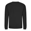 Just Hoods AWJH030 Awdis uniszex pamut környakú pulóver - Jet Black