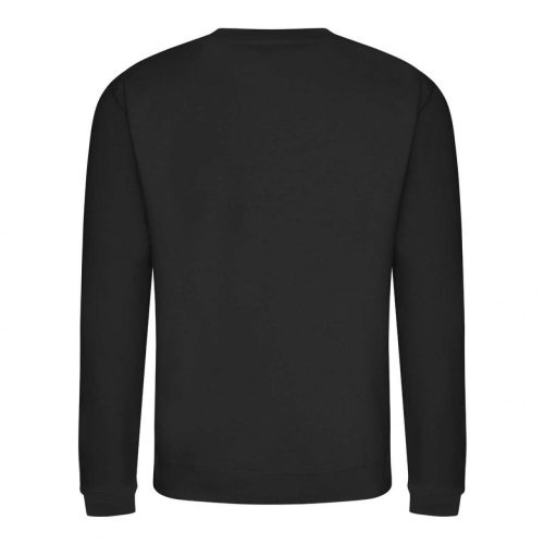 Just Hoods AWJH030 Awdis uniszex pamut környakú pulóver - Jet Black