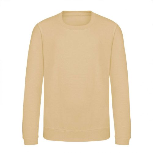Just Hoods AWJH030J Awdis gyerek környakas pulóver - Desert Sand