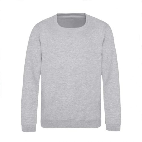 Just Hoods AWJH030J Awdis gyerek környakas pulóver - Heather Grey