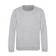 Just Hoods AWJH030J Awdis gyerek környakas pulóver - Heather Grey
