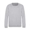 Just Hoods AWJH030J Awdis gyerek környakas pulóver - Heather Grey