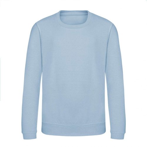 Just Hoods AWJH030J Awdis gyerek környakas pulóver - Sky Blue