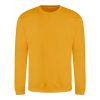 Just Hoods AWJH030 Awdis uniszex pamut környakú pulóver - Mustard