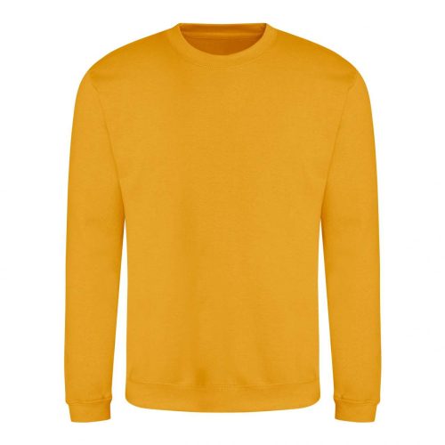 Just Hoods AWJH030 Awdis uniszex pamut környakú pulóver - Mustard