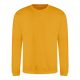 Just Hoods AWJH030 Awdis uniszex pamut környakú pulóver - Mustard