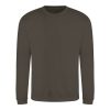 Just Hoods AWJH030 Awdis uniszex pamut környakú pulóver - Olive Green