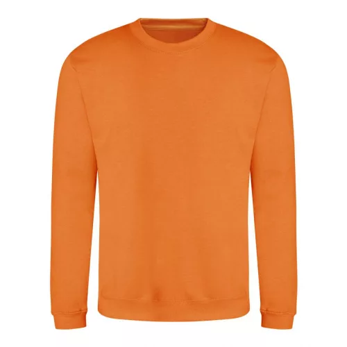Just Hoods AWJH030 Awdis uniszex pamut környakú pulóver - Orange Crush