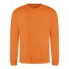 Just Hoods AWJH030 Awdis uniszex pamut környakú pulóver - Orange Crush