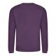 Just Hoods AWJH030 Awdis uniszex pamut környakú pulóver - Plum
