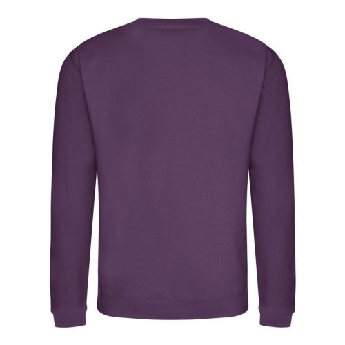 Just Hoods AWJH030 Awdis uniszex pamut környakú pulóver - Plum