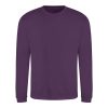 Just Hoods AWJH030 Awdis uniszex pamut környakú pulóver - Plum