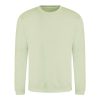 Just Hoods AWJH030 Awdis uniszex pamut környakú pulóver - Pistachio Green