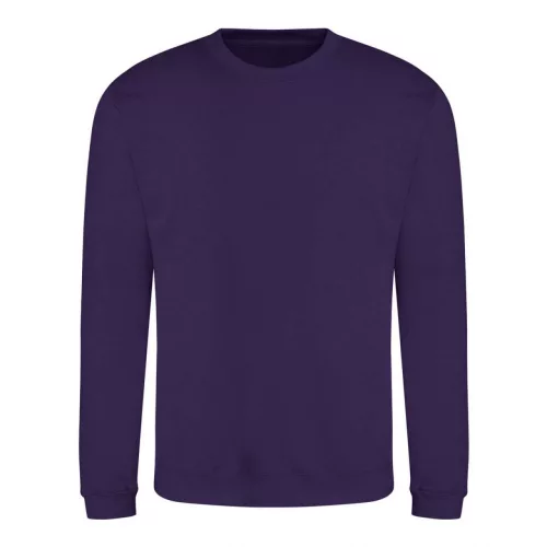 Just Hoods AWJH030 Awdis uniszex pamut környakú pulóver - Purple