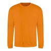Just Hoods AWJH030 Awdis uniszex pamut környakú pulóver - Pumpkin Pie