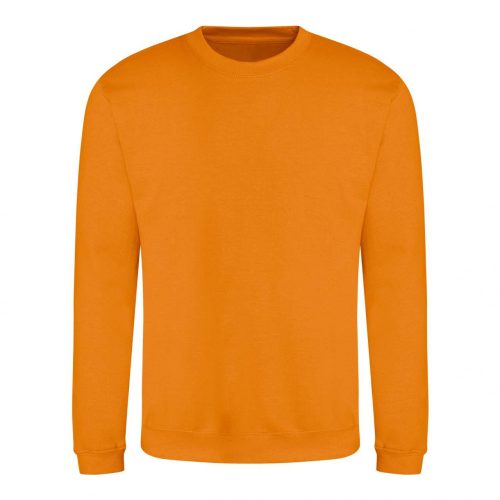 Just Hoods AWJH030 Awdis uniszex pamut környakú pulóver - Pumpkin Pie