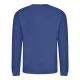 Just Hoods AWJH030 Awdis uniszex pamut környakú pulóver - Royal Blue