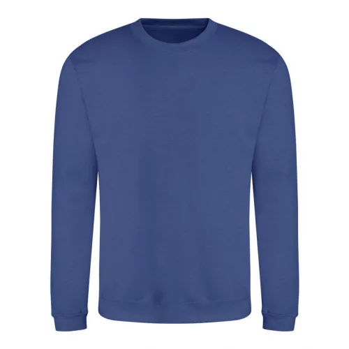 Just Hoods AWJH030 Awdis uniszex pamut környakú pulóver - Royal Blue