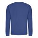 Just Hoods AWJH030 Awdis uniszex pamut környakú pulóver - Royal Blue