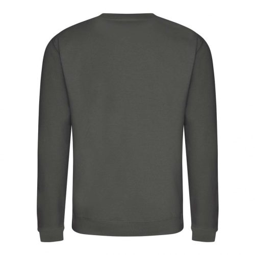 Just Hoods AWJH030 Awdis uniszex pamut környakú pulóver - Steel Grey