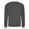 Just Hoods AWJH030 Awdis uniszex pamut környakú pulóver - Steel Grey